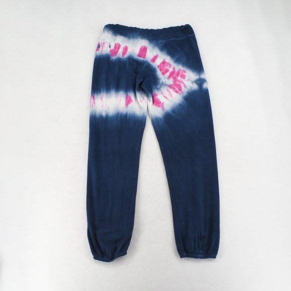 Sundry Jogger Pants Women Elastic Waist Tie Dyed Pull-On Sweatpants Navy Candy - Picture 7 of 7